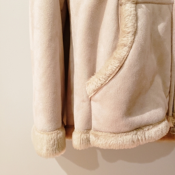 Womens RAG Faux Shearling Jacket - Picture 2 of 7